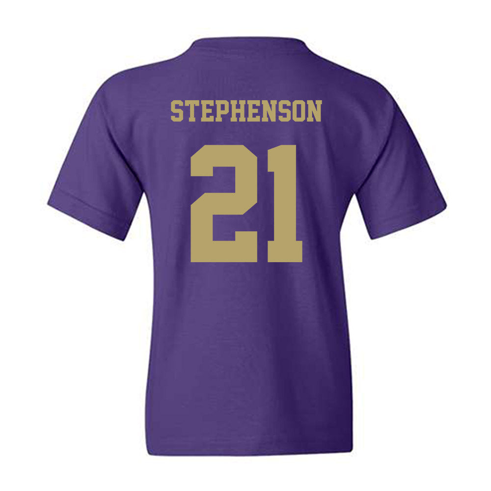 JMU - NCAA Women's Basketball : Zakiya Stephenson - Fashion Shersey Youth T-Shirt-1