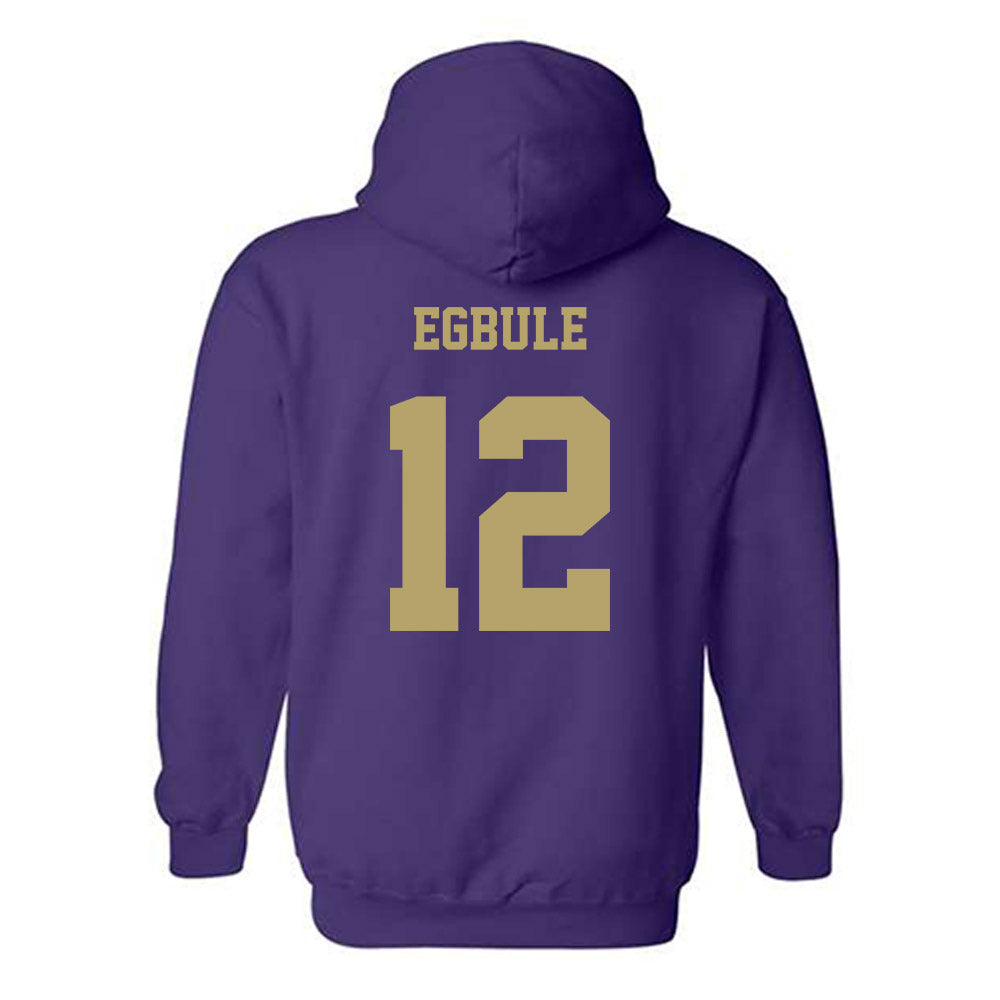 JMU - NCAA Men's Basketball : Oriekose Egbule - Fashion Shersey Hooded Sweatshirt-1