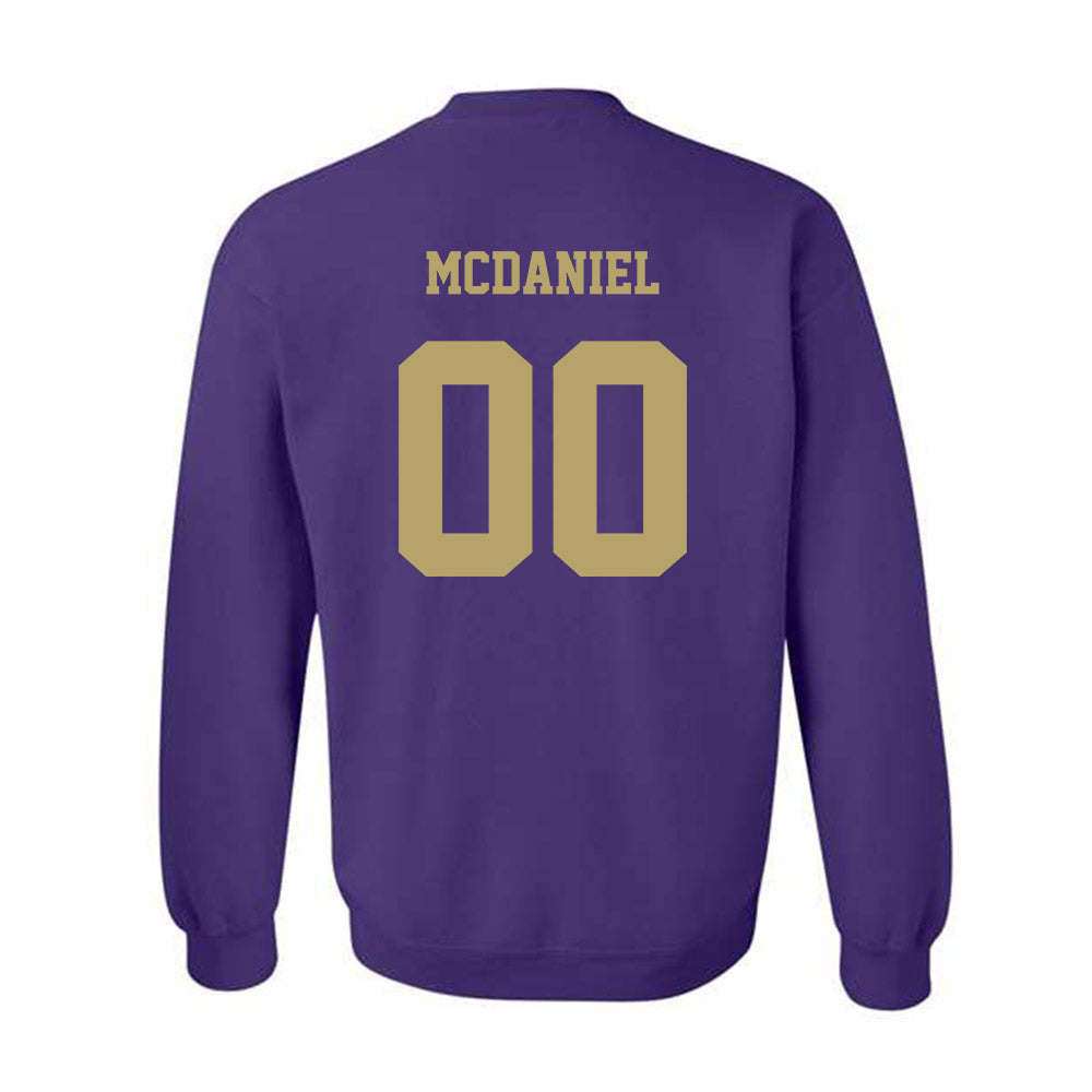 JMU - NCAA Women's Basketball : Peyton McDaniel - Fashion Shersey Crewneck Sweatshirt-1