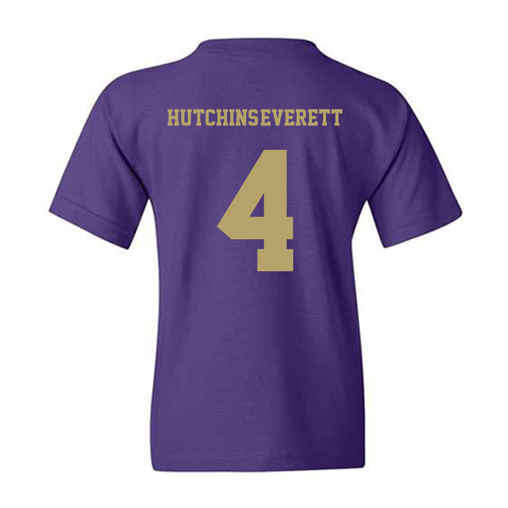 JMU - NCAA Men's Basketball : Elijah Hutchins-Everett - Fashion Shersey Youth T-Shirt-1