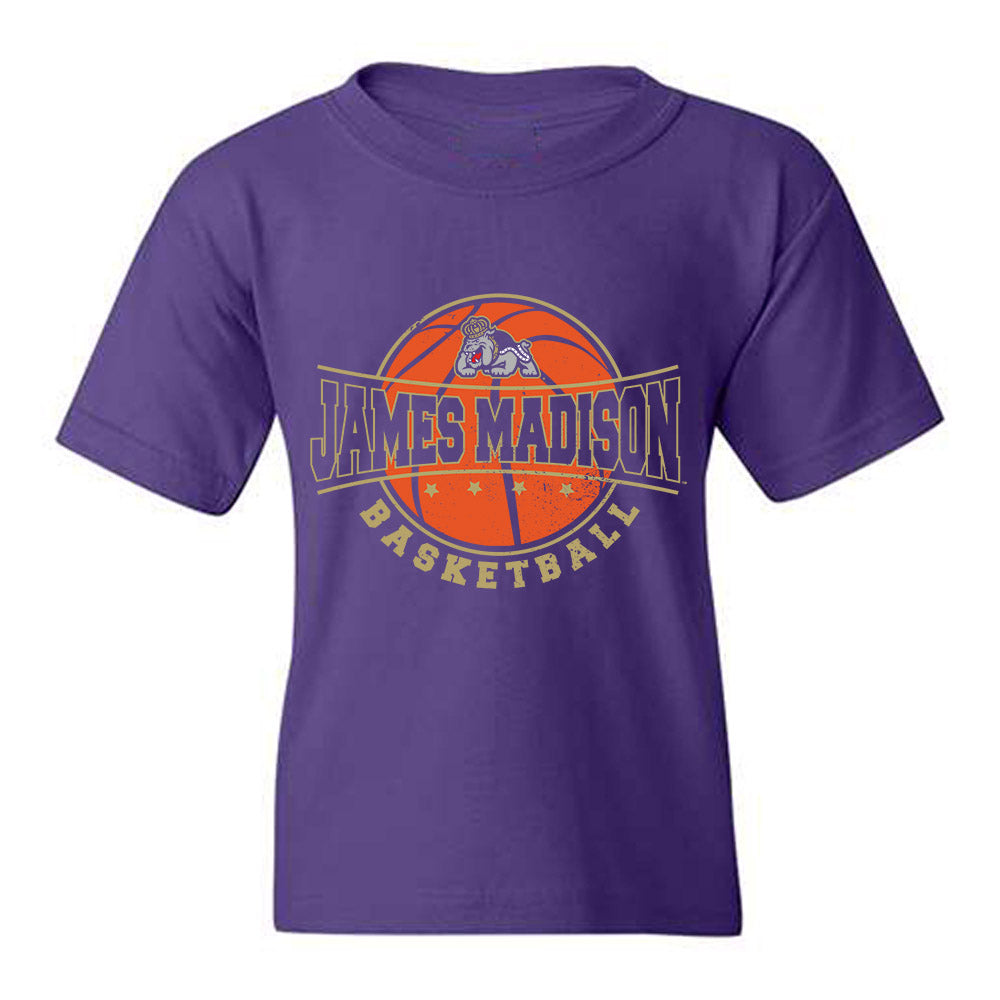 JMU - NCAA Men's Basketball : Elijah Hutchins-Everett - Fashion Shersey Youth T-Shirt-0