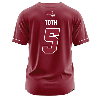 UMass - NCAA Baseball : Michael Toth - Burgundy Jersey