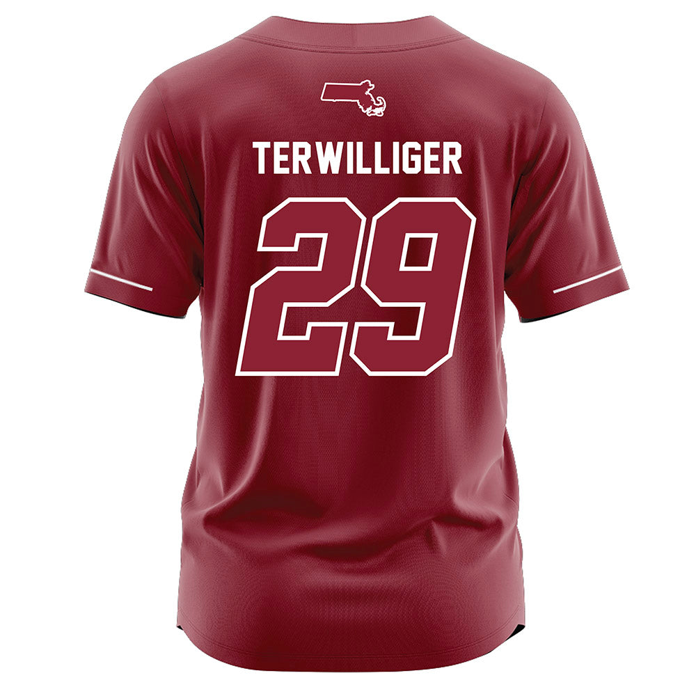 UMass - NCAA Baseball : Dylan Terwilliger - Burgundy Jersey