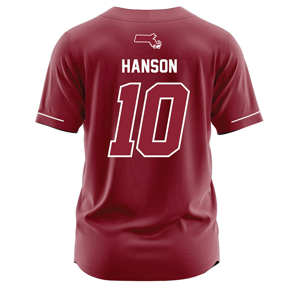 UMass - NCAA Baseball : Carter Hanson - Burgundy Jersey