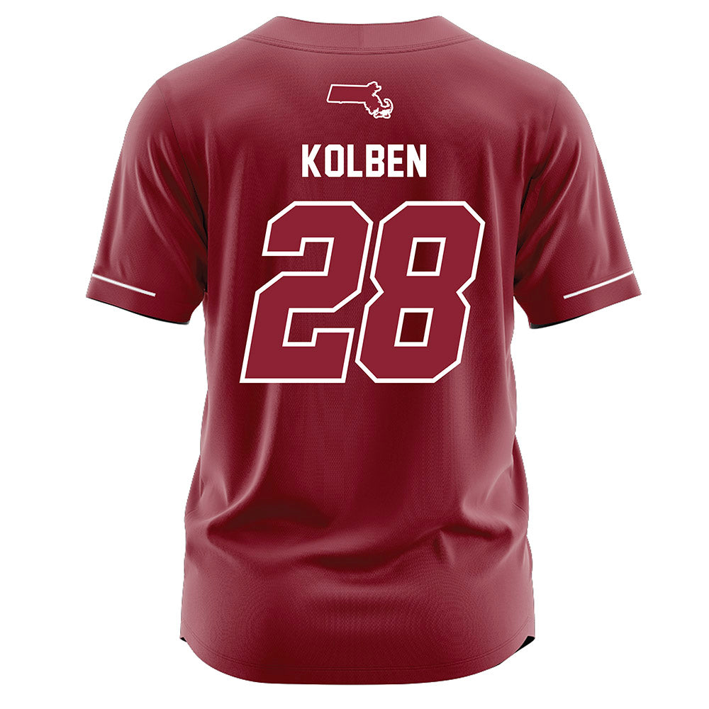 UMass - NCAA Baseball : Ryan Kolben - Burgundy Jersey