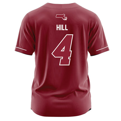 UMass - NCAA Baseball : Sam Hill - Burgundy Jersey
