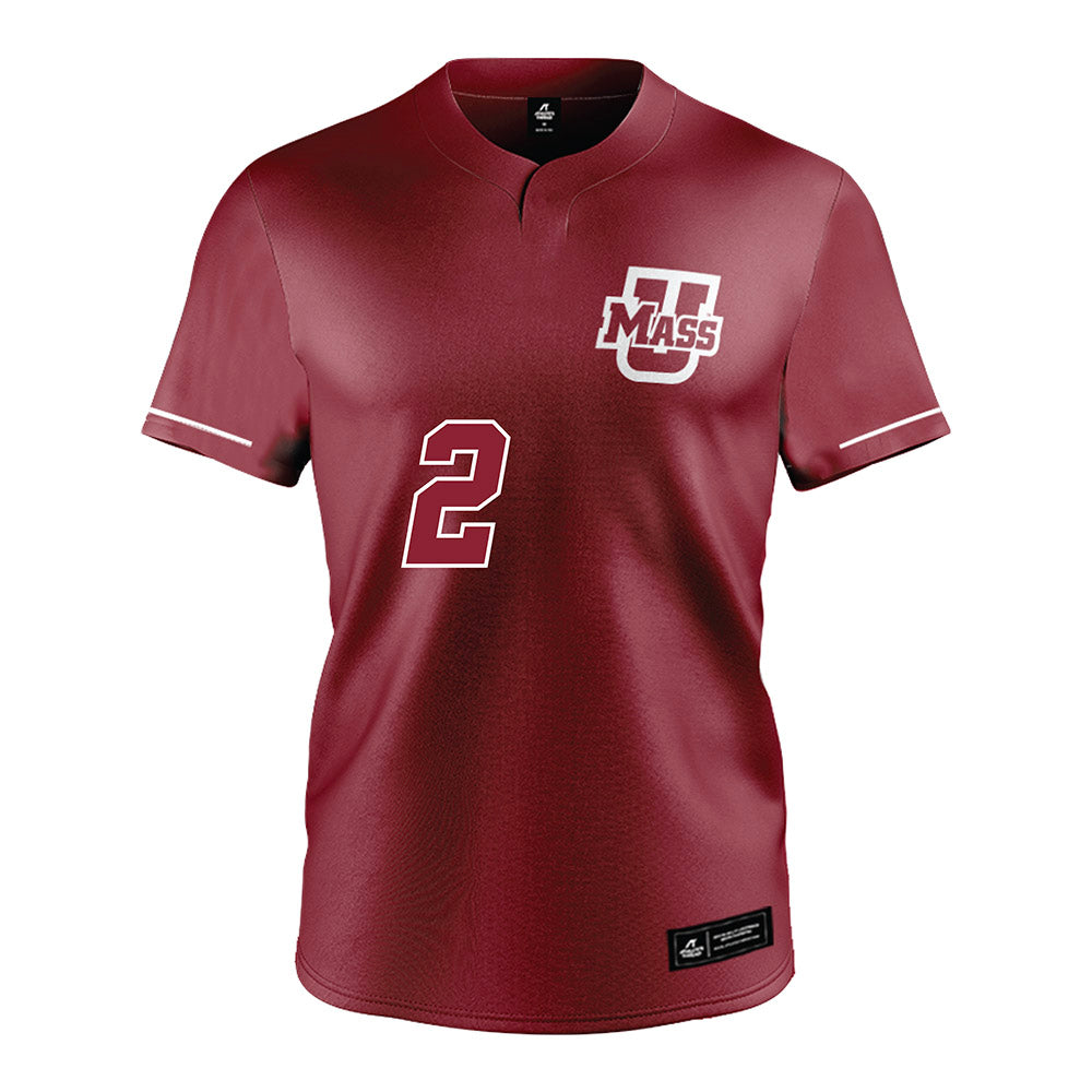 UMass - NCAA Baseball : Braden Sullivan - Burgundy Jersey-0