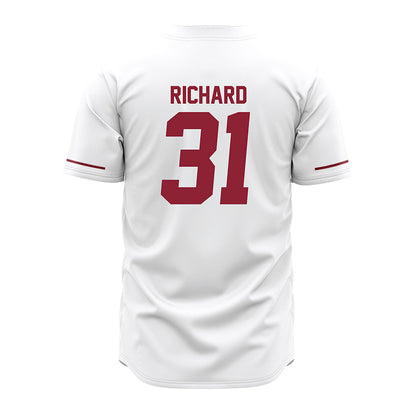 UMass - NCAA Baseball : Jackson Richard - White Jersey-1