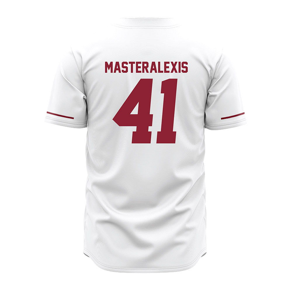 UMass - NCAA Baseball : Justin Masteralexis - White Jersey