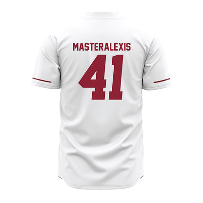 UMass - NCAA Baseball : Justin Masteralexis - White Jersey