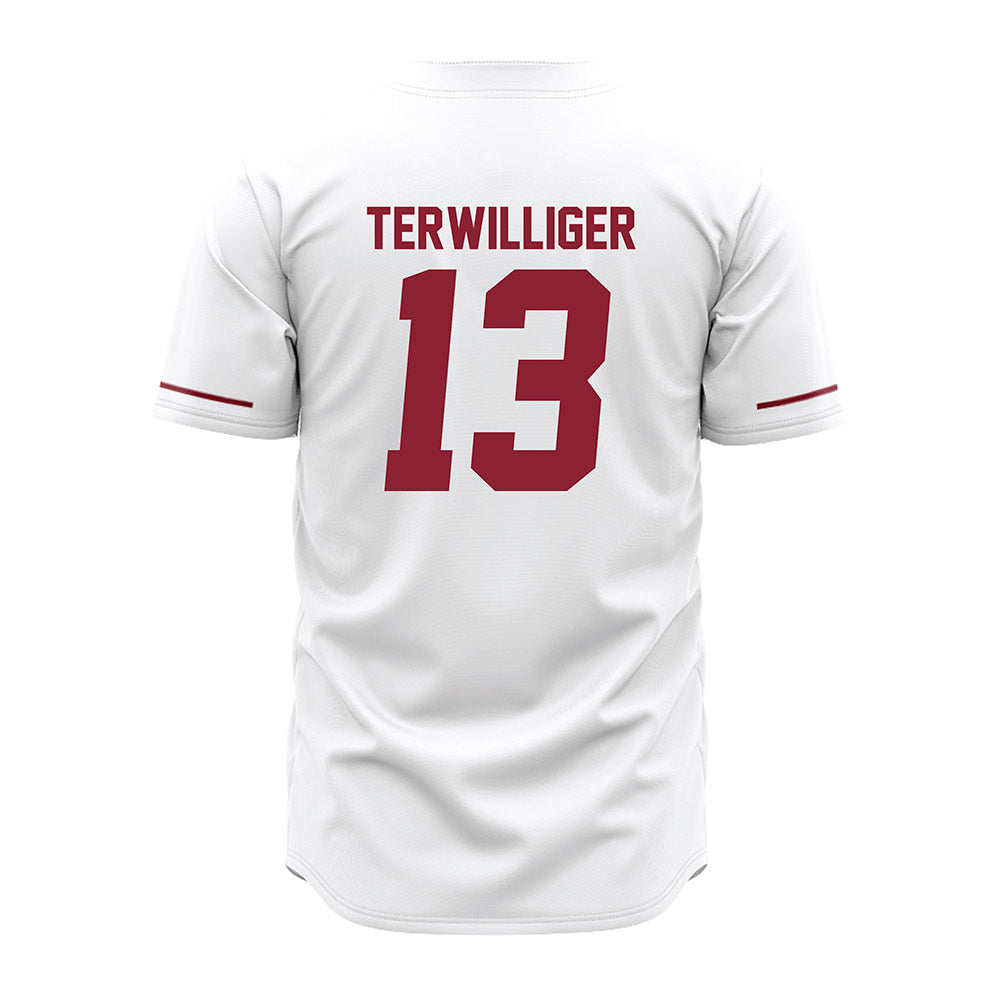 UMass - NCAA Baseball : Dylan Terwilliger - White Jersey-1
