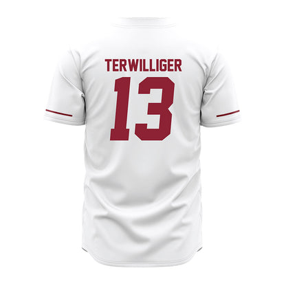 UMass - NCAA Baseball : Dylan Terwilliger - White Jersey-1