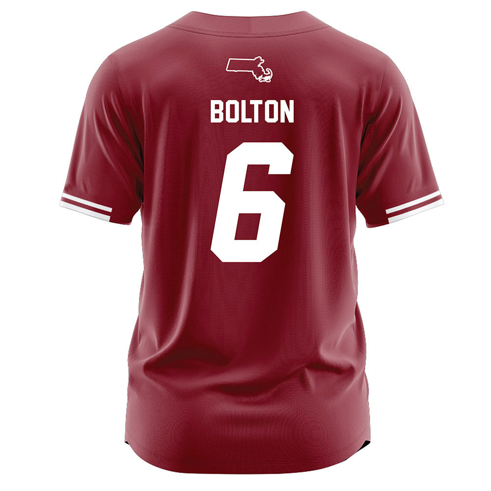 UMass - NCAA Softball : Julianne Bolton - Burgundy Softball Jersey