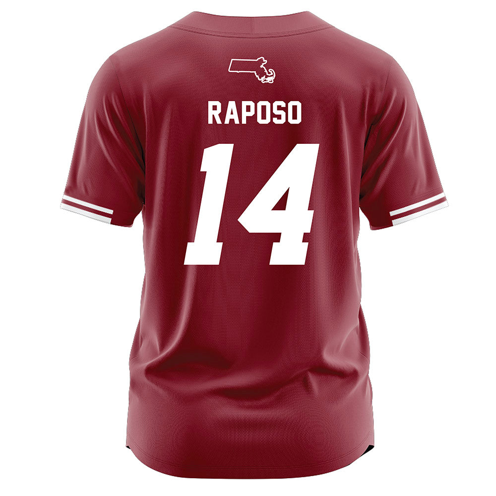UMass - NCAA Softball : Eliana Raposo - Burgundy Softball Jersey-1