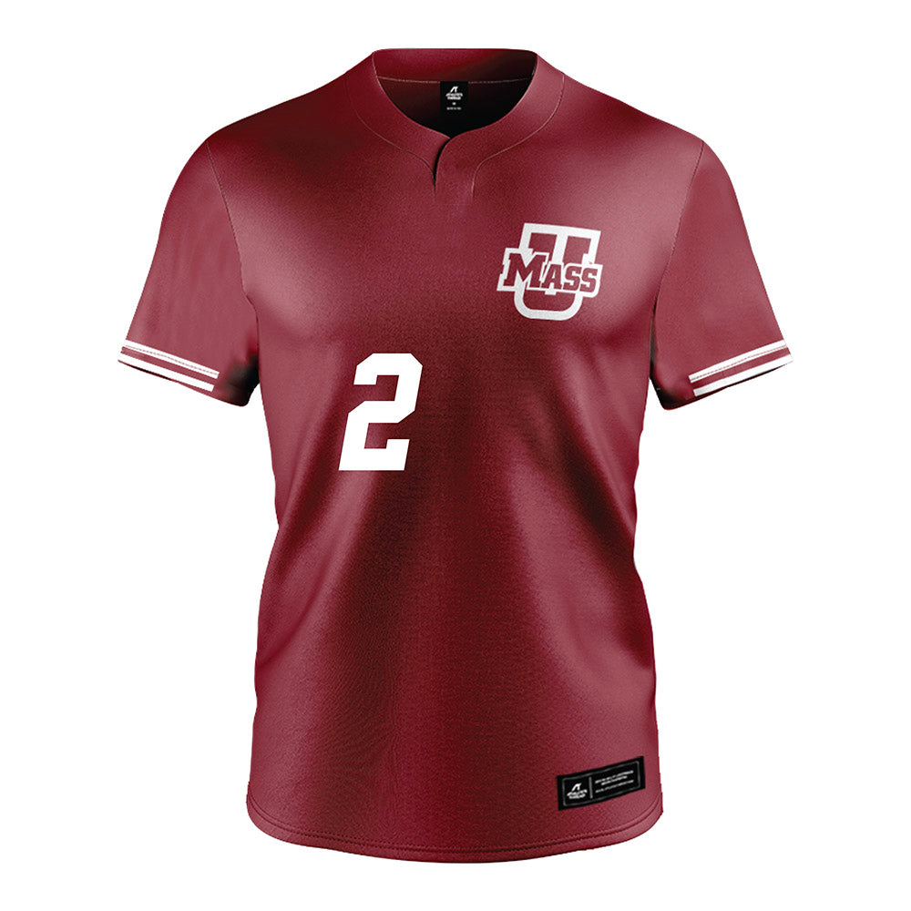 UMass - NCAA Softball : Olivia Cutuli - Burgundy Softball Jersey-0
