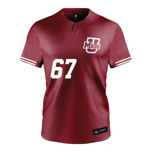 UMass - NCAA Softball : grace colucci - Burgundy Softball Jersey