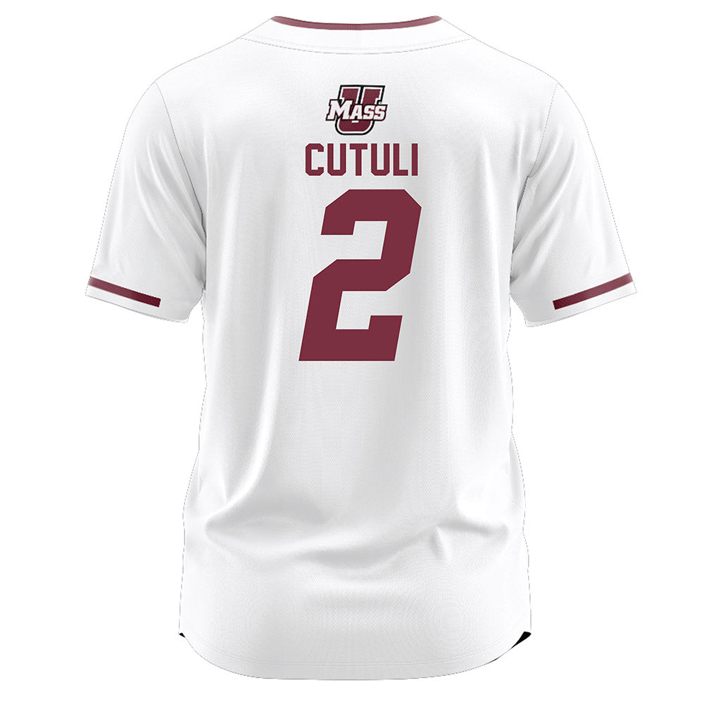 UMass - NCAA Softball : Olivia Cutuli - White Jersey-1