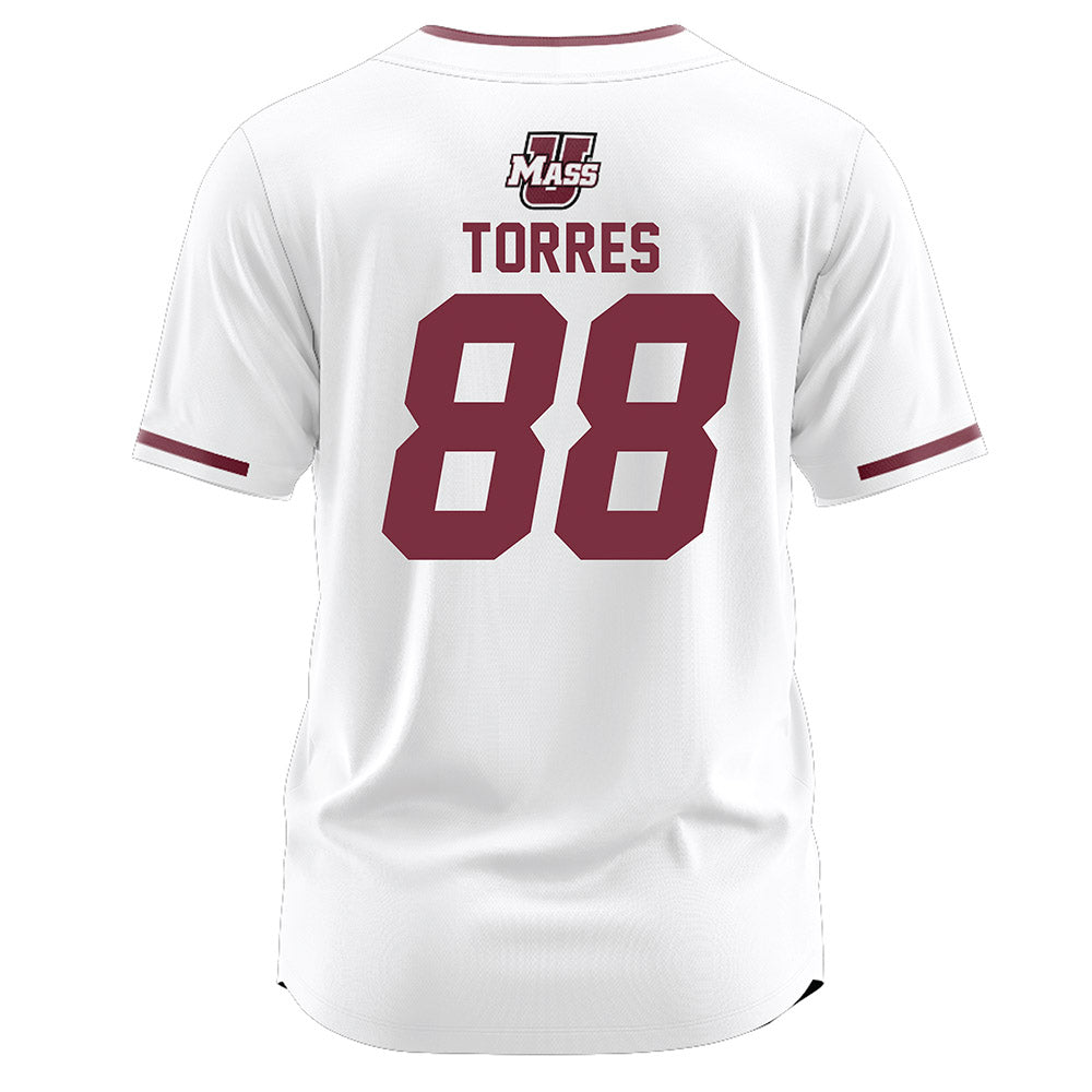 UMass - NCAA Softball : Odyssey Torres - White Softball Jersey