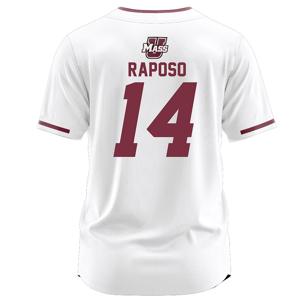 UMass - NCAA Softball : Eliana Raposo - White Jersey-1