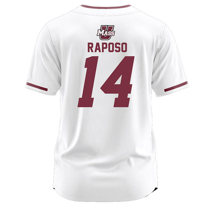 UMass - NCAA Softball : Eliana Raposo - White Jersey-1