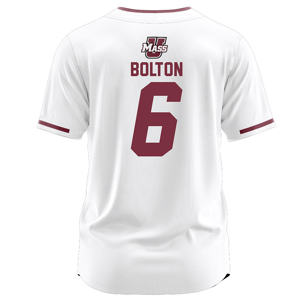 UMass - NCAA Softball : Julianne Bolton - White Softball Jersey