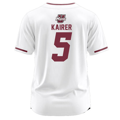 UMass - NCAA Softball : Riley Kairer - White Softball Jersey