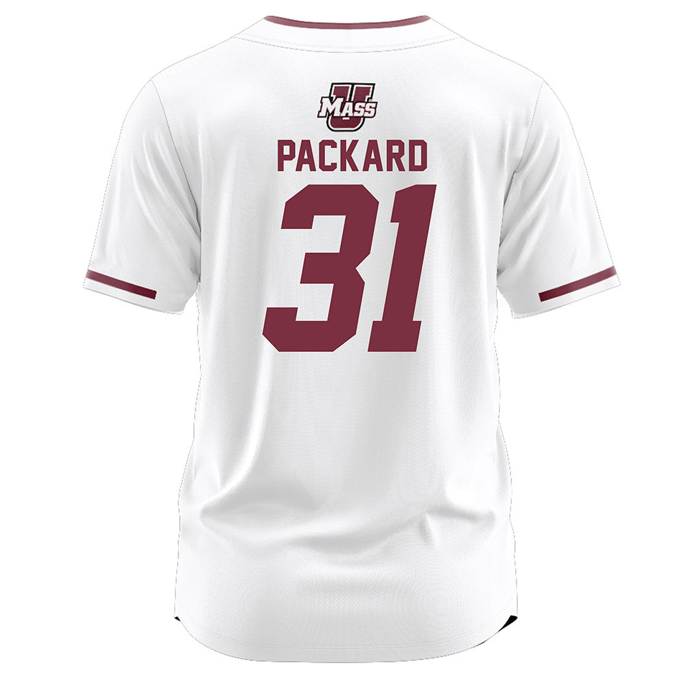 UMass - NCAA Softball : Olivia Packard - White Softball Jersey