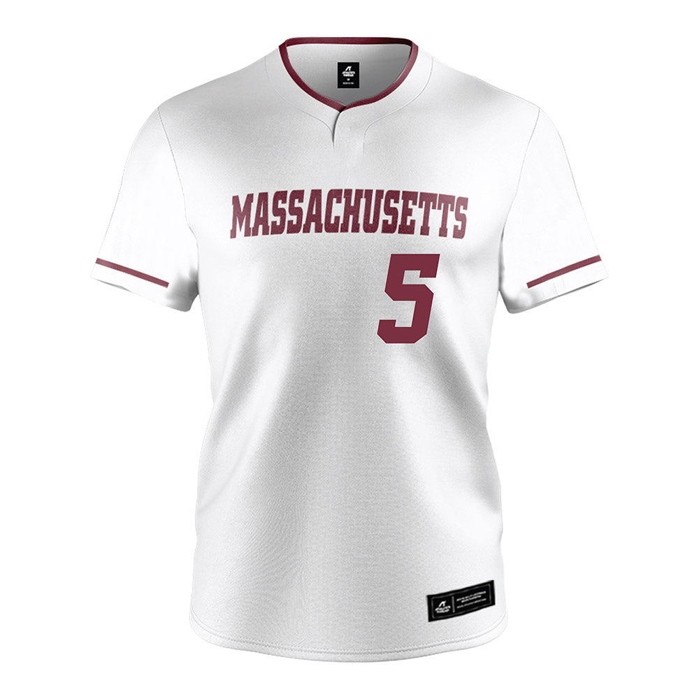 UMass - NCAA Softball : Riley Kairer - White Softball Jersey