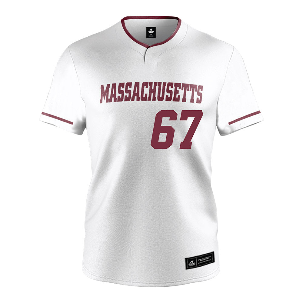 UMass - NCAA Softball : grace colucci - White Softball Jersey