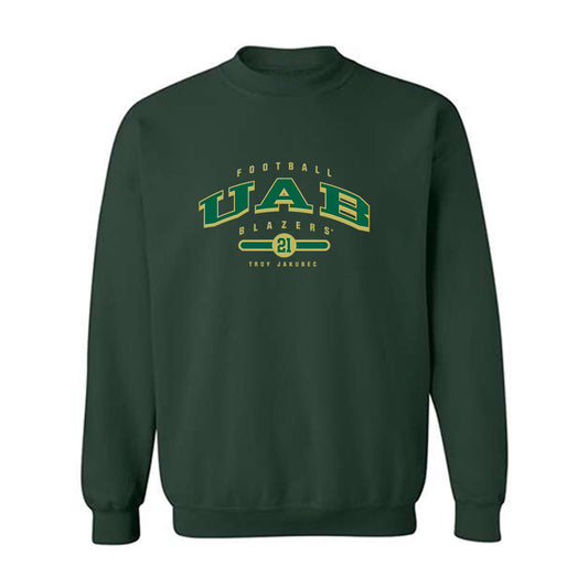 UAB - NCAA Football : Troy Jakubec - Classic Fashion Shersey Crewneck Sweatshirt