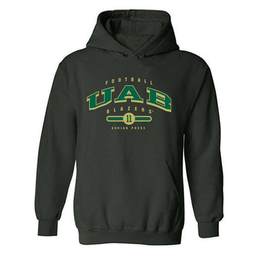 UAB - NCAA Football : Adrian Posse - Classic Fashion Shersey Hooded Sweatshirt