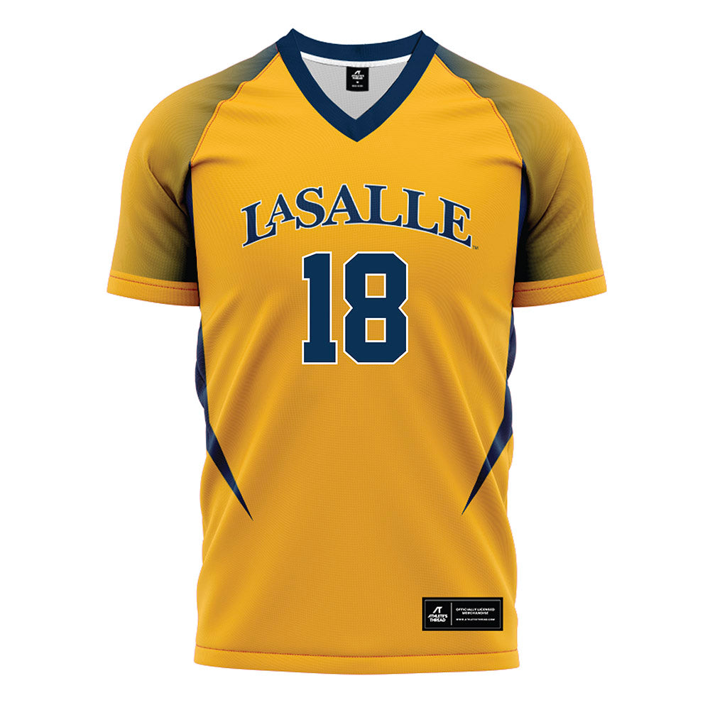 La Salle - NCAA Women's Soccer : Justyce Hollenbach - Gold Soccer Jersey-0