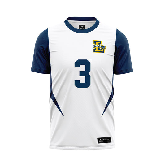 La Salle - NCAA Men's Soccer : Daniel Alexander Smith - White Soccer Jersey-0