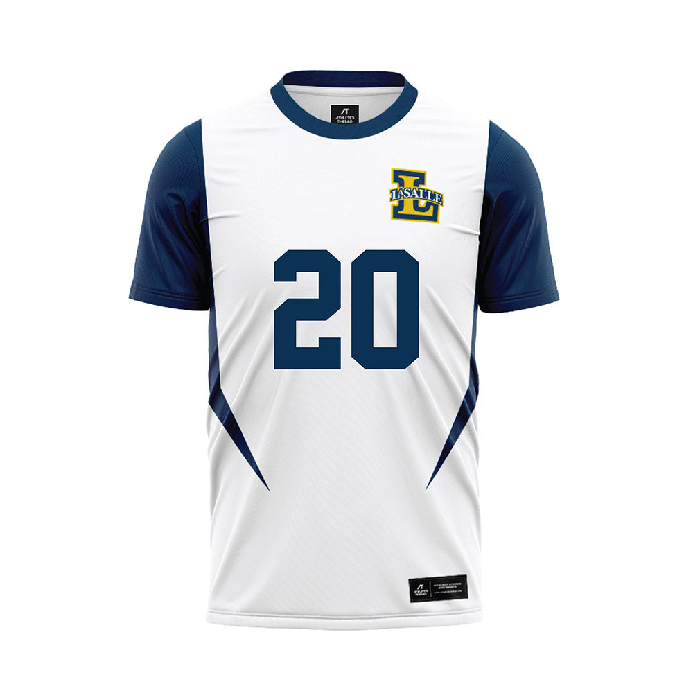 La Salle - NCAA Men's Soccer : Alexandru Zama - White Soccer Jersey-0