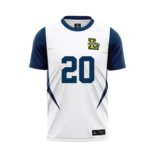 La Salle - NCAA Men's Soccer : Alexandru Zama - White Soccer Jersey-0