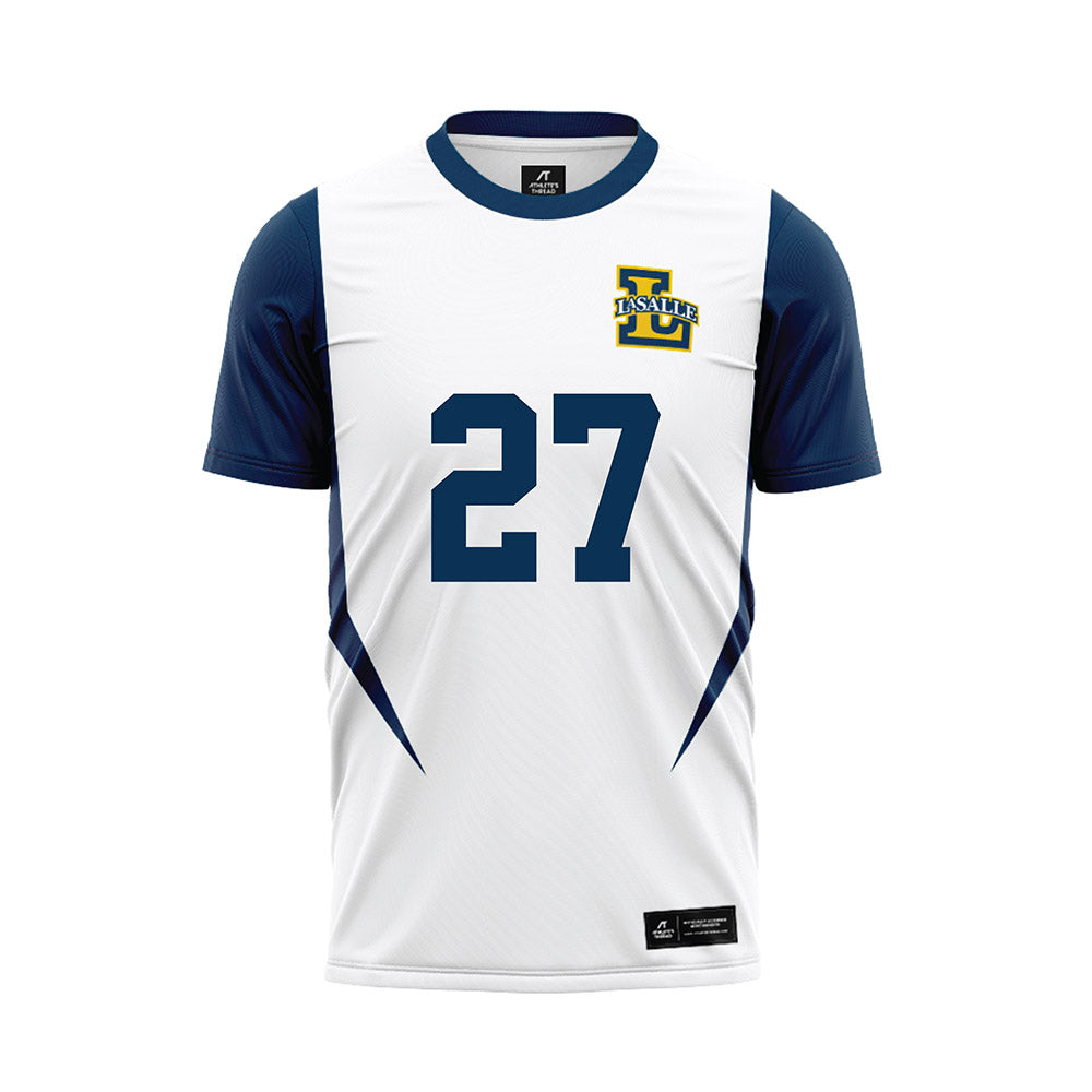La Salle - NCAA Men's Soccer : Zach Forehand - White Soccer Jersey-0