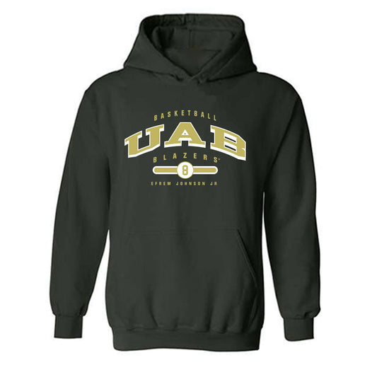 UAB - NCAA Men's Basketball : Efrem Johnson Jr - Classic Fashion Shersey Hooded Sweatshirt-0