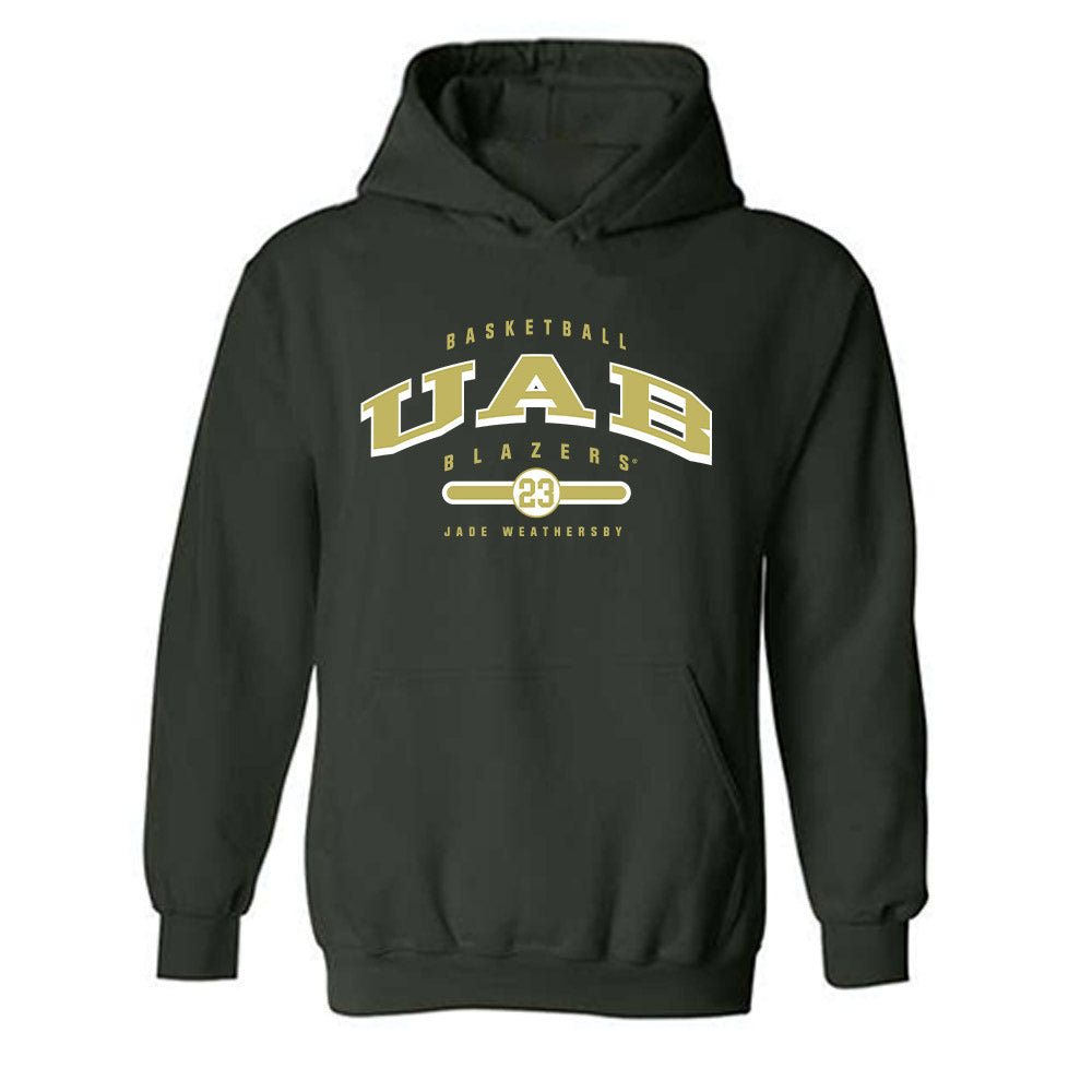 UAB - NCAA Women's Basketball : Jade Weathersby - Classic Fashion Shersey Hooded Sweatshirt-0