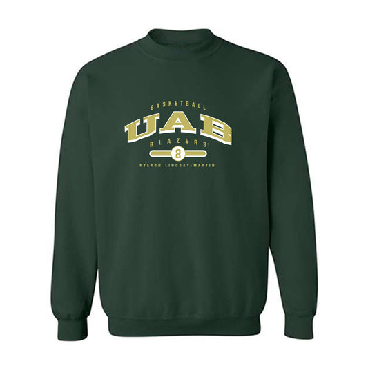 UAB - NCAA Men's Basketball : Kyeron Lindsay-Martin - Classic Fashion Shersey Crewneck Sweatshirt-0