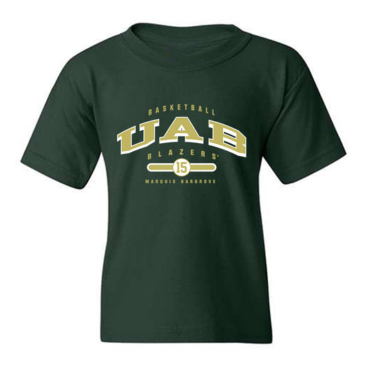 UAB - NCAA Men's Basketball : Marquis Hargrove - Classic Fashion Shersey Youth T-Shirt-0