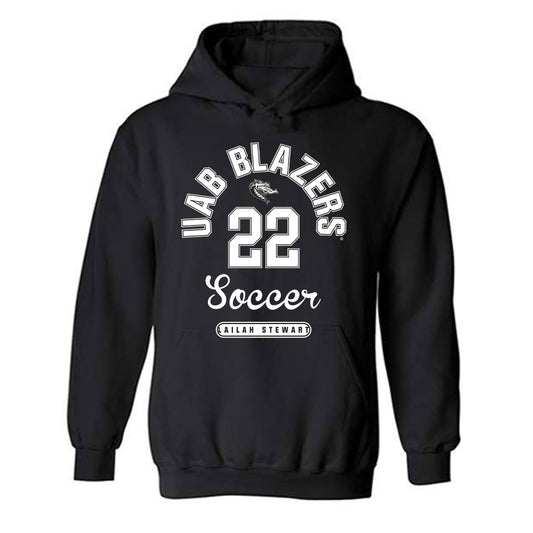 UAB - NCAA Women's Soccer : Lailah Stewart - Classic Fashion Shersey Hooded Sweatshirt-0