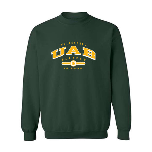 UAB - NCAA Women's Volleyball : Asli Celikkol - Classic Fashion Shersey Crewneck Sweatshirt-0