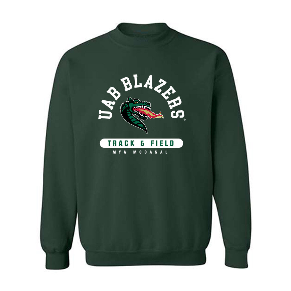 UAB - NCAA Women's Track & Field : Mya McDanal - Classic Fashion Shersey Crewneck Sweatshirt-0
