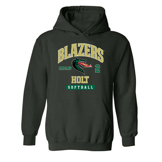 UAB - NCAA Softball : Jaycee Holt - Classic Fashion Shersey Hooded Sweatshirt-0
