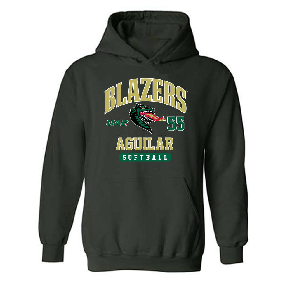 UAB - NCAA Softball : Alyssa Aguilar - Classic Fashion Shersey Hooded Sweatshirt-0
