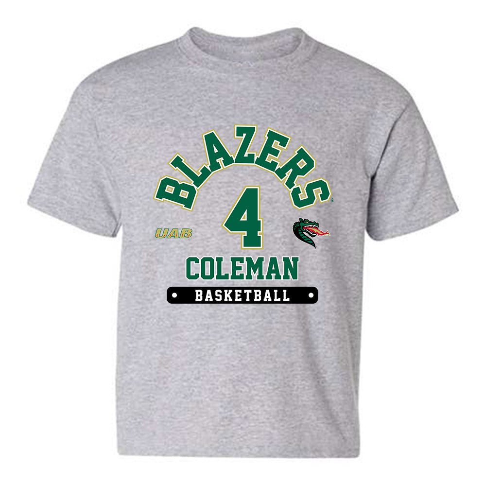 UAB - NCAA Men's Basketball : Christian Coleman - Classic Fashion Shersey Youth T-Shirt-0