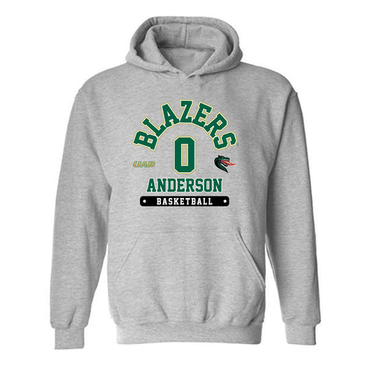 UAB - NCAA Men's Basketball : Dayjaun Anderson - Classic Fashion Shersey Hooded Sweatshirt-0