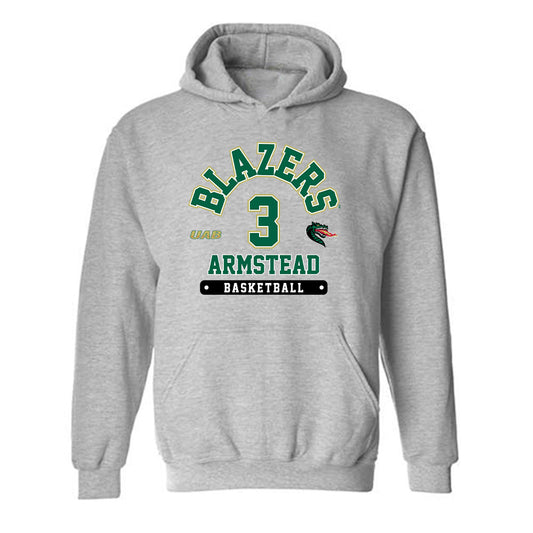UAB - NCAA Women's Basketball : Journey Armstead - Classic Fashion Shersey Hooded Sweatshirt-0