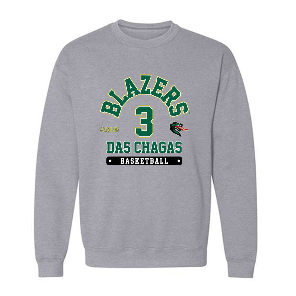 UAB - NCAA Men's Basketball : Joao Das Chagas - Classic Fashion Shersey Crewneck Sweatshirt-0