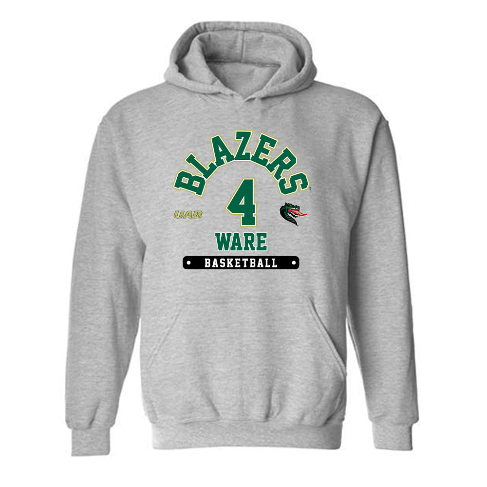 UAB - NCAA Women's Basketball : Desiree Ware - Classic Fashion Shersey Hooded Sweatshirt-0